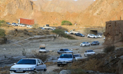  پل محور رودان - بندرعباس پس حمله آمریکا / عکس