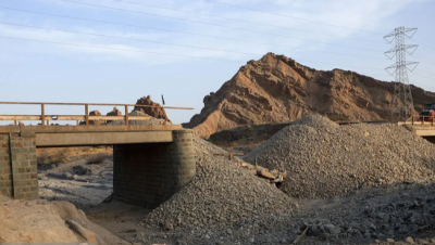  پل محور رودان - بندرعباس پس حمله آمریکا / عکس
