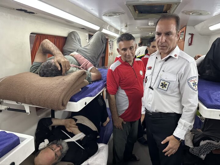 حادثه برای اتوبوس زائران ایرانی