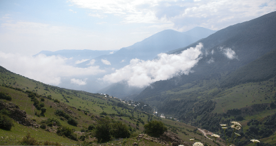 طبیعت تابستانی کوهستان چالوس