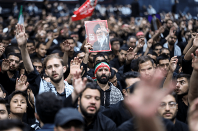 عزاداری اربعینی دانشجویان در  محل شهادت رهبر شهید