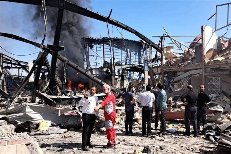  حادثه حریق  در شهرک شمس آباد تهران 