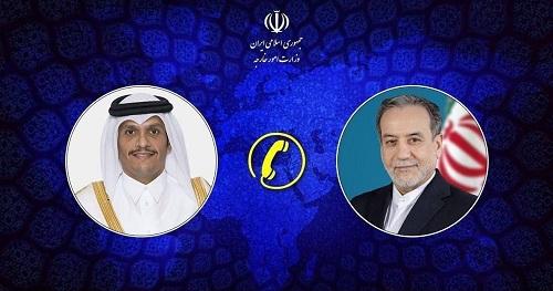 گفت وگوی تلفنی وزرای امور خارجه جمهوری اسلامی ایران و قطر