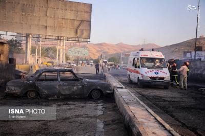 حادثه انفجار تانکرسوخت درسنندج