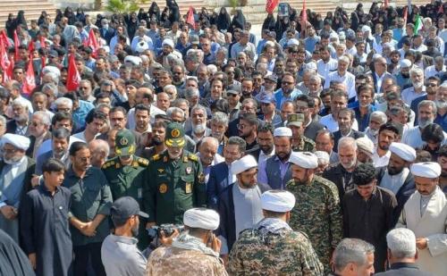 پیکر شهید "مولوی گرگیج" در زاهدان تشییع شد +فیلم