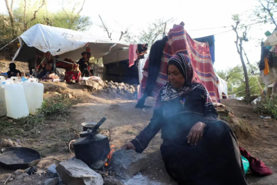 آوارگان جنگ در یمن / عکس