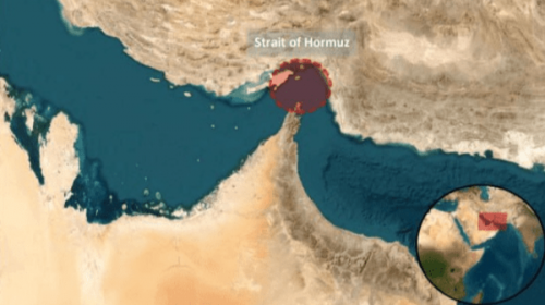 گزارش حادثه برای یک کشتی در تنگه هرمز