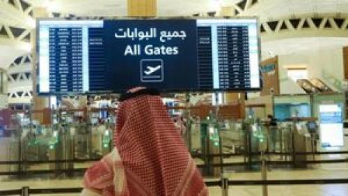  توقف پروازها در پایتخت عربستان