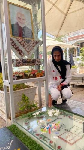 ادای احترام قهرمان دوومیدانی به سردار دلها