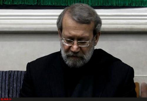  لاریجانی از آیت‌الله میبدی عیادت کرد