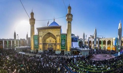 عکس/ گنبد جدید حرم مطهر حضرت علی (ع)