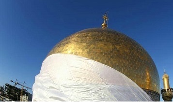 فیلم/ گنبد جدید حرم مطهر امام علی(ع) رونمایی شد