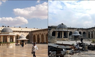 عکس/حلب قبل و پس از جنگ 