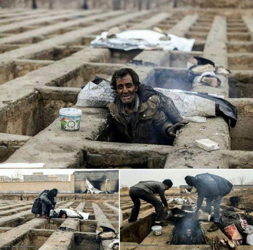 پدیده جدید گور خوابی به جای کارتن خوابی!