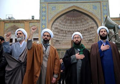 عکس/ تجمع حوزویان در گرامیداشت حماسه 9 دی 