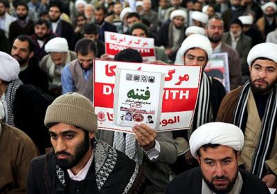 عکس/ تجمع حوزویان در گرامیداشت حماسه 9 دی 