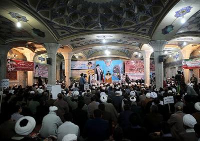 عکس/ تجمع حوزویان در گرامیداشت حماسه 9 دی 