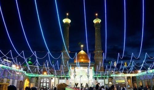 عکس/ مراسم تعویض پرچم گنبد حرم حضرت عبدالعظیم الحسنی(ع) 