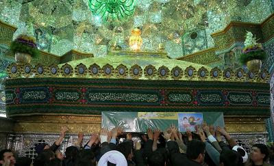 عکس/ تشییع پیکر مطهر ۴ شهید مدافع حرم در قم