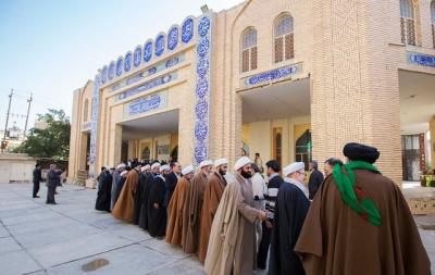 عکس/ مراسم ترحیم آیت‌الله هاشمی در کربلا 