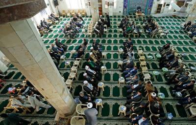 عکس/ مراسم ترحیم آیت‌الله هاشمی در کربلا 