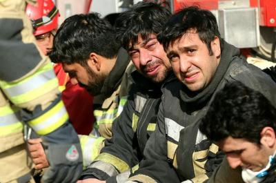 عکس/24ساعت بعد ازحادثه تلخ تهران 