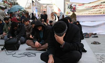 عکس/ قدردانی بسیج امام صادق از آتش نشانان پلاسکو 