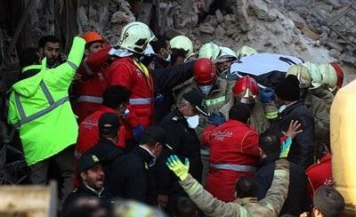 عکس/پیکر آتش نشانان در روز هفتم حادثه پلاسکو 