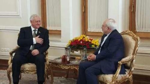 دیدار رئیس مجلس بلاروس با ظریف 
