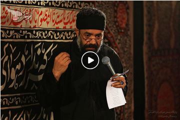 فیلم/ مداحی کریمی در شب اول ایام فاطمیه 