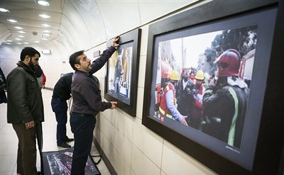عکس/ نمایشگاه عکس حادثه پلاسکو افتتاح شد