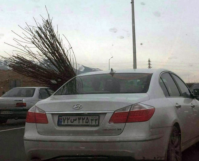 عکس/ باربری در ایران با خودروهای لوکس! 