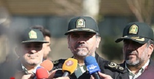 حضور نیروهای پلیس در معابر اصلی شهر تهران 