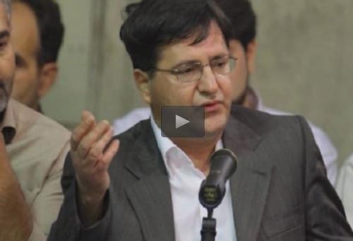 فیلم/شعرخوانی احمد عزیزی در حضور رهبر انقلاب