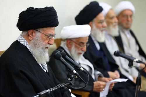 عکس/ دیدار رهبر انقلاب با رئیس و اعضای مجلس خبرگان رهبری