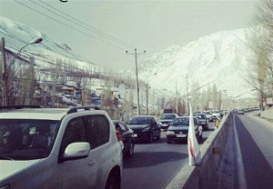 سطح لغزنده محورهای شریانی استان مازندران /ترافیک در محور هراز سنگین است