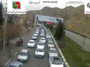 ترافیک سنگین در محور کرج - چالوس