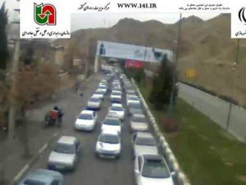 ترافیک سنگین در محور کرج - چالوس