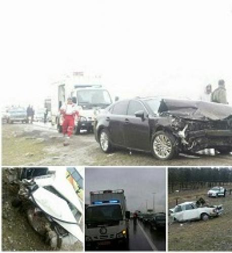 عکس/ تصادف لکسوس با پیکان