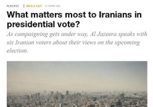 گزارش الجزیره از طیف متنوع اولویت‌های شهروندان 