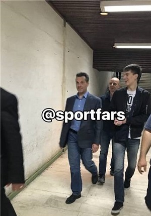  عکس/ سفیر کرواسی تماشاگر بازی پرسپولیس