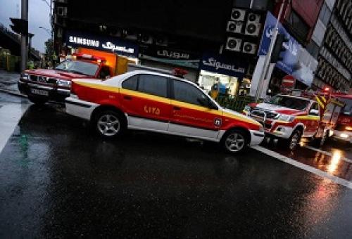 عکس/ رفع حریق در ساختمان علاالدین تهران