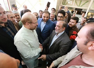 عکس/ادای احترام قالیباف به مقام شامخ شهدا