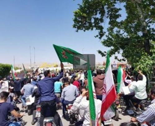 فیلم/ استقبال پرشور شیرازی‌ها از رئیسی