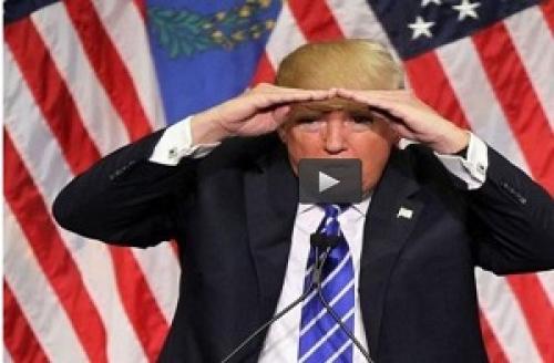 فیلم/وقتی «ترامپ» میخواهد جلوتر از همه باشد!