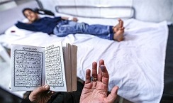 عکس/احیا شب نوزدهم رمضان در بیمارستان ها