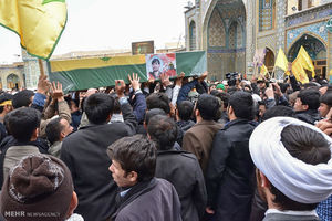 پیکر مطهر ۶ شهید مدافع حرم در قم تشییع می‌شود