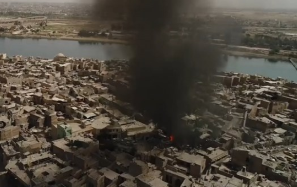 فیلم/ تصاویر هوایی از موصل پس از آزادسازی
