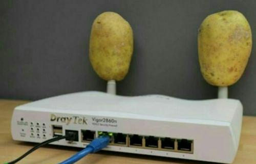 سیب زمینی را در کنار Wi-Fi خود قرار دهید!