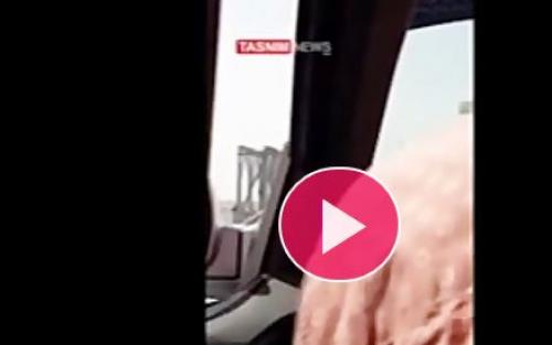 فیلم/حرکت ادوات زرهی آمریکا به سمت رقه 